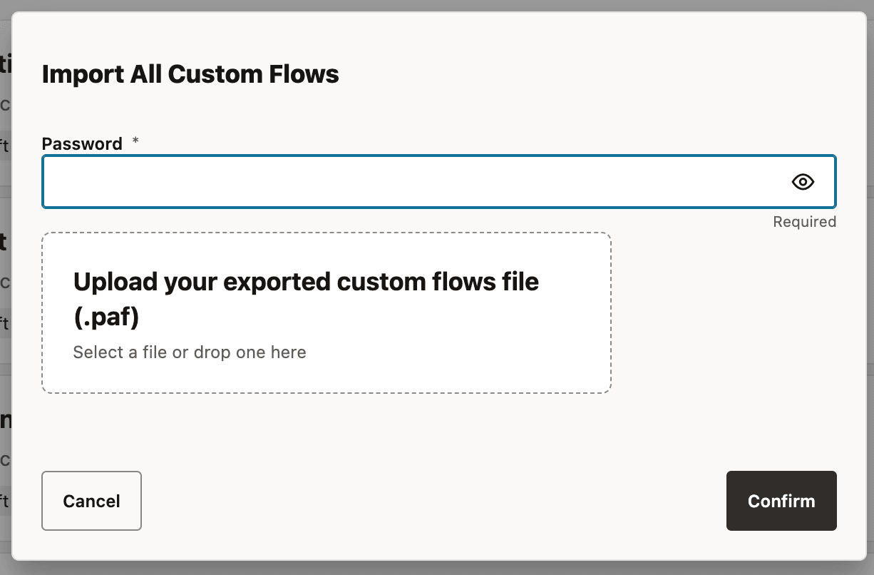 Import All Custom Flows Import All Custom Flows