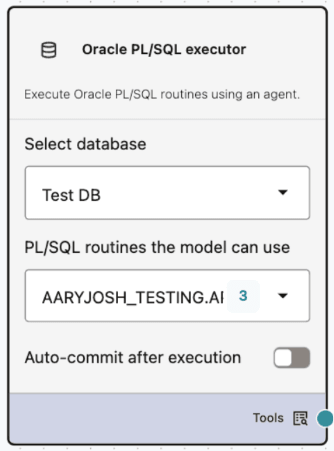 Oracle PL/SQL Executor Component