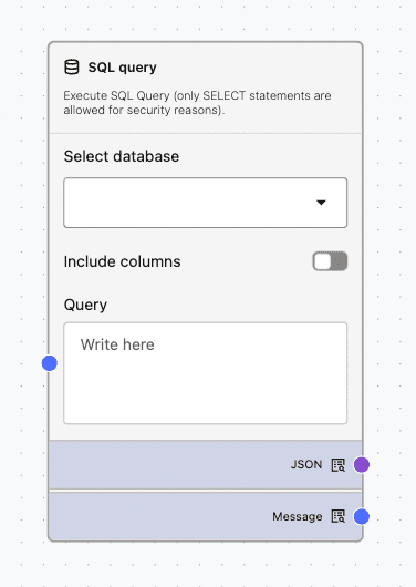SQL Query Component