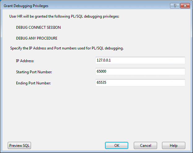 Description of grantdebuggingprivilegesdialog.gif follows Description of grantdebuggingprivilegesdialog.gif follows