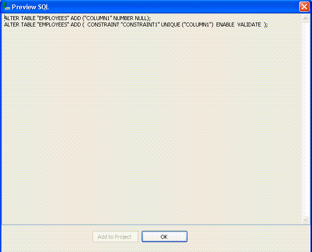 Description of preview_sql_dialog.gif follows Description of preview_sql_dialog.gif follows