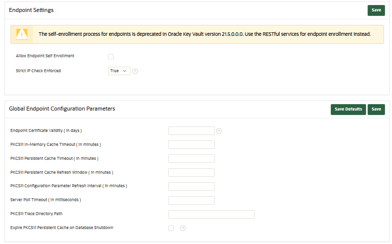 Description of 2110_endpoint_settings.png follows Description of 2110_endpoint_settings.png follows