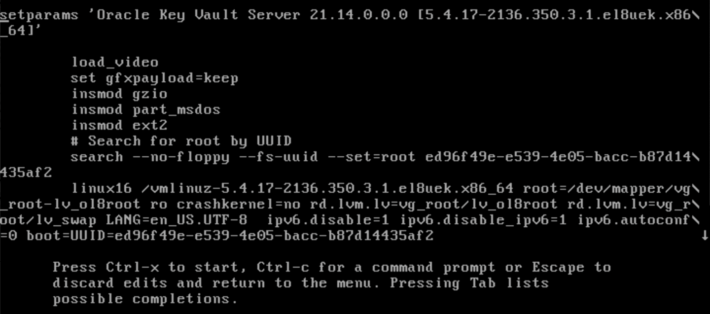 Description of 2114_kernel_boot_params.png follows Description of 2114_kernel_boot_params.png follows