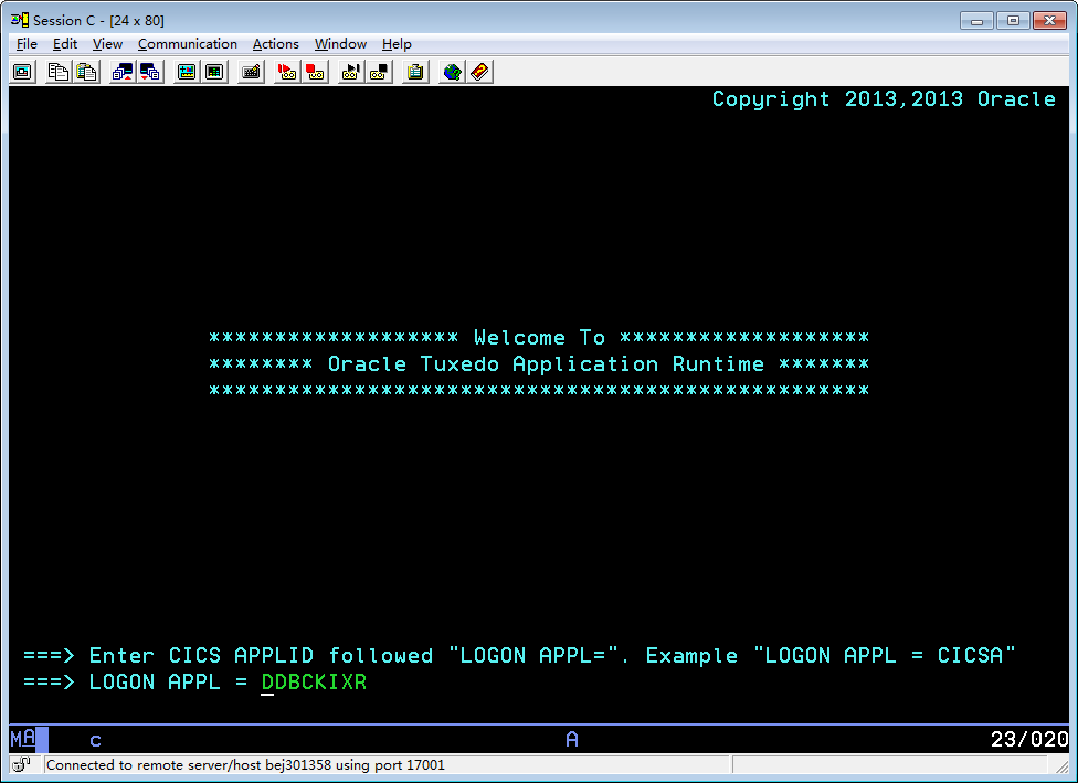 Logon Screen