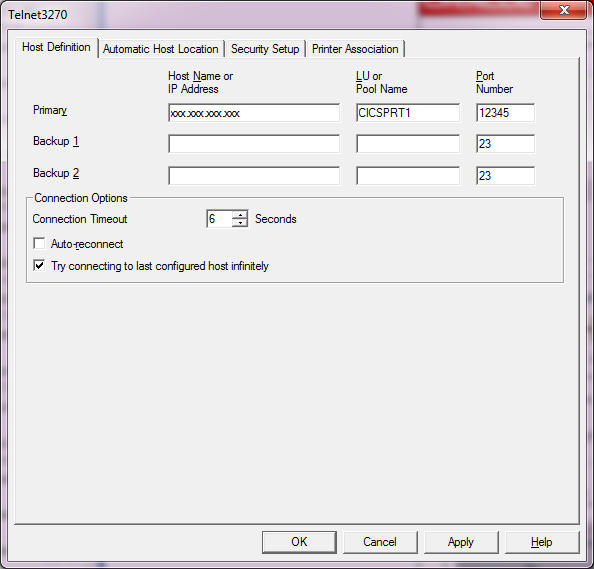 Configure a LUNAME
