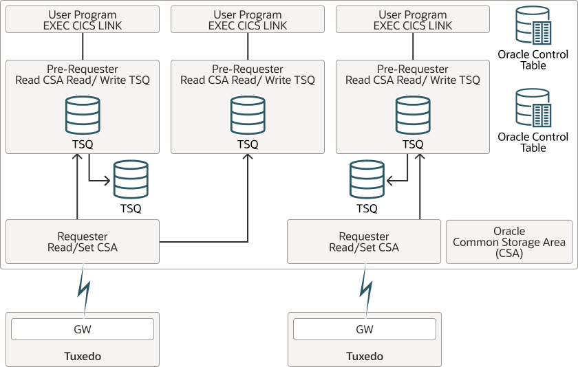 Oracle TMA Client Gateway Configuration Diagram Oracle TMA Client Gateway Configuration Diagram