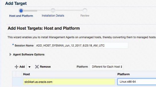 Adding Host Name and Selecting OS Adding Host Name and Selecting OS