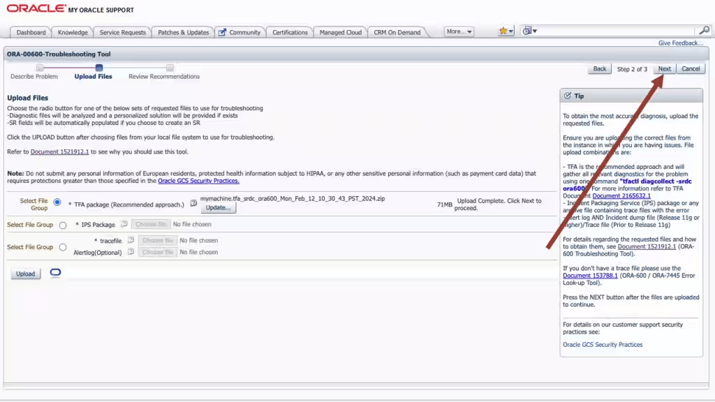 This image illustrates choose upload option