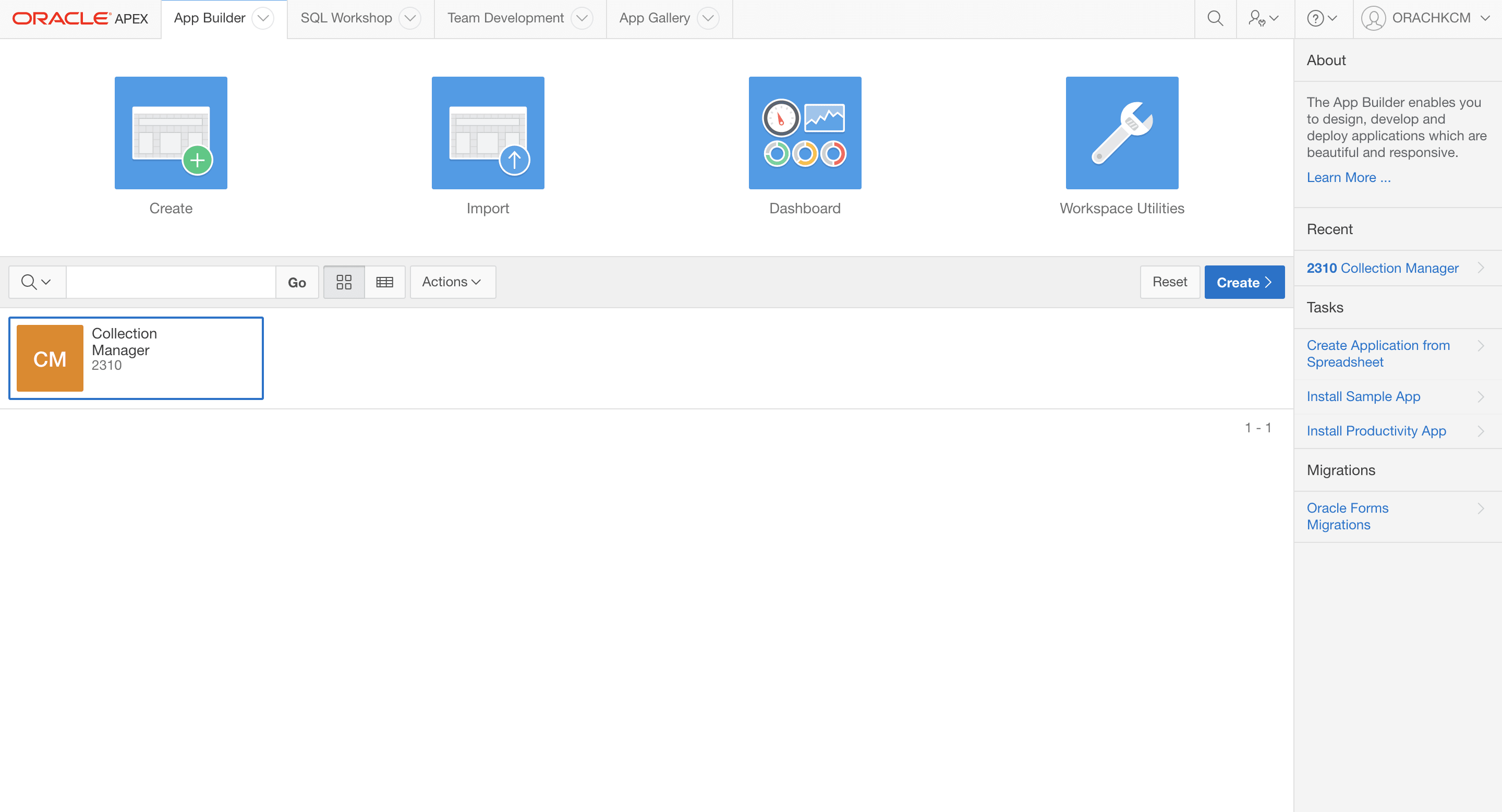 This image illustrates accessing App Builder. This image illustrates accessing App Builder.