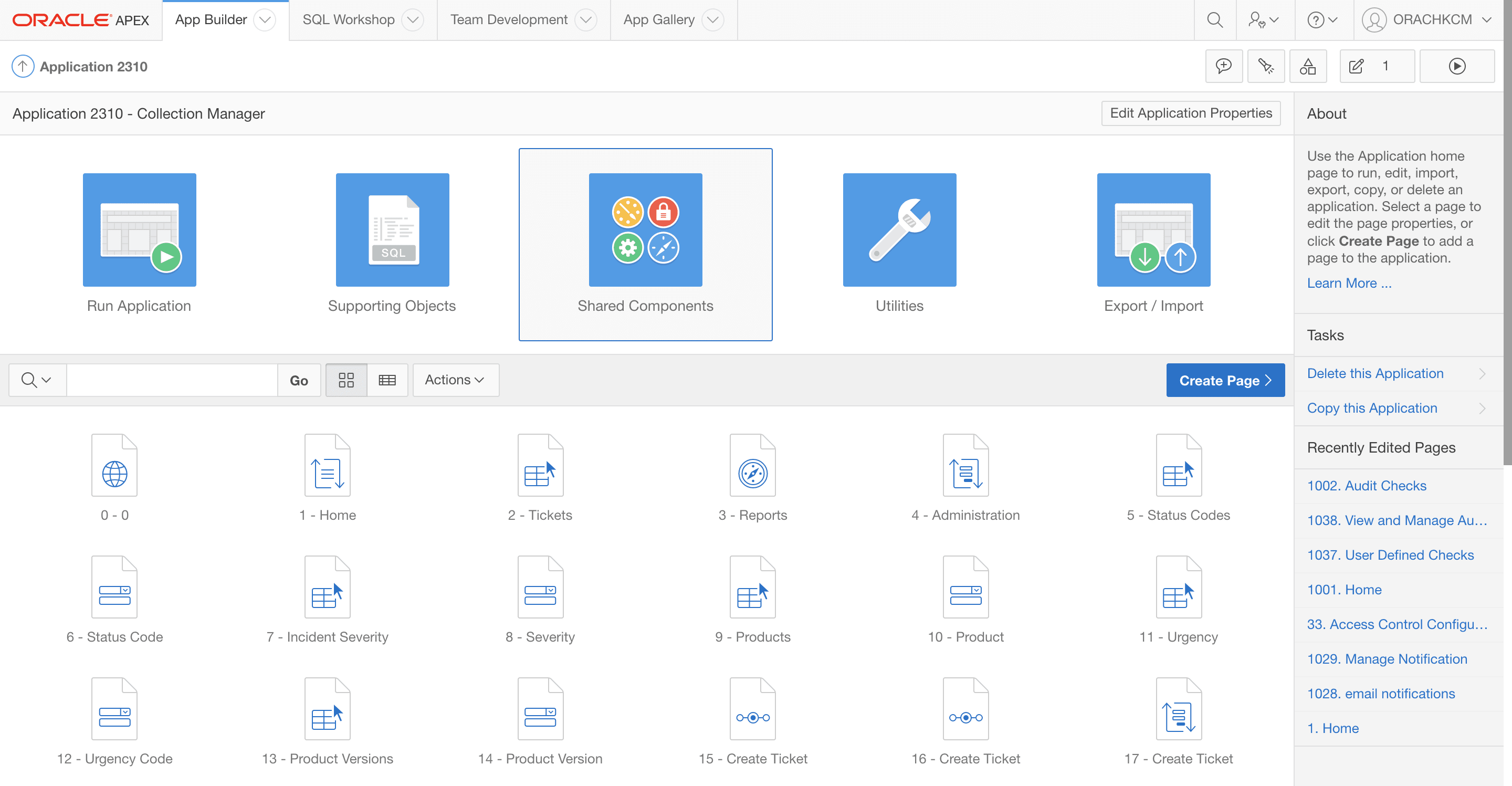 This image illustrates accessing Shared Components. This image illustrates accessing Shared Components.