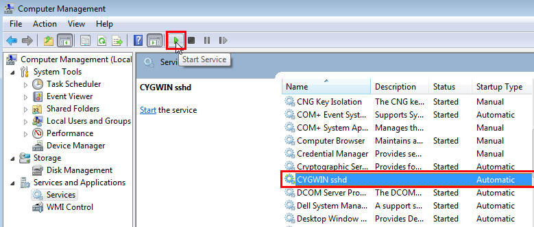 Computer Management Window Computer Management Window