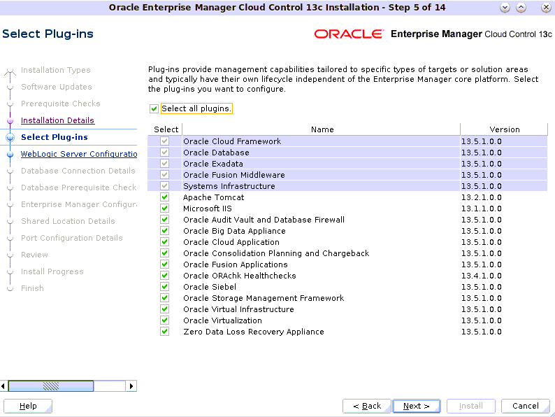 Plug-In Deployment Screen Plug-In Deployment Screen