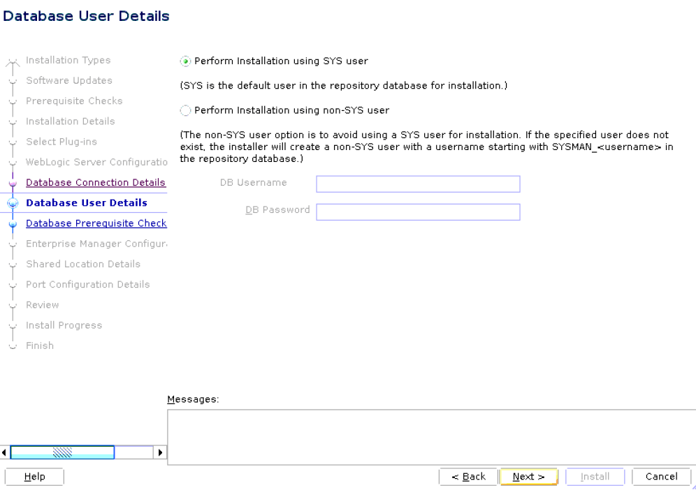 Database User Details