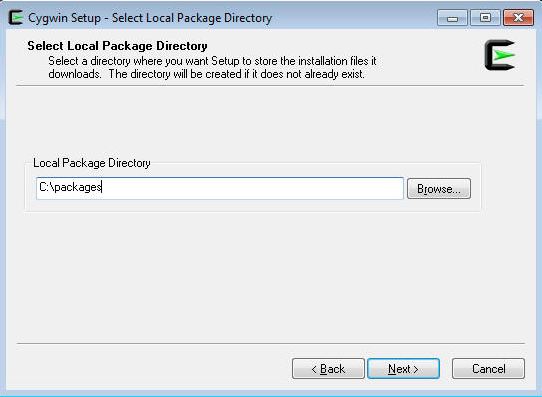 Select Local Page Directory Window Select Local Page Directory Window