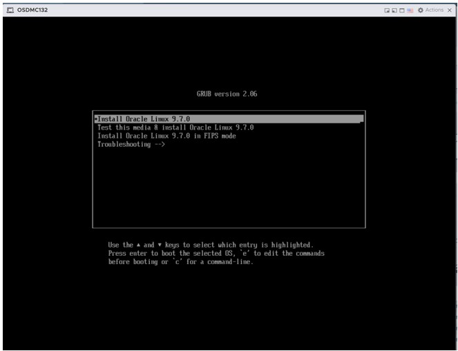 This screenshot shows an example of the Oracle Installation page. This screenshot shows an example of the Oracle Installation page.