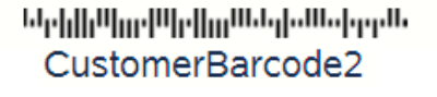 Customer Barcode 2 Customer Barcode 2