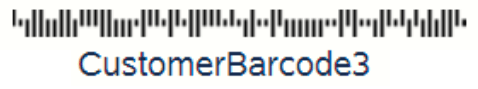 Customer Barcode 3 Customer Barcode 3