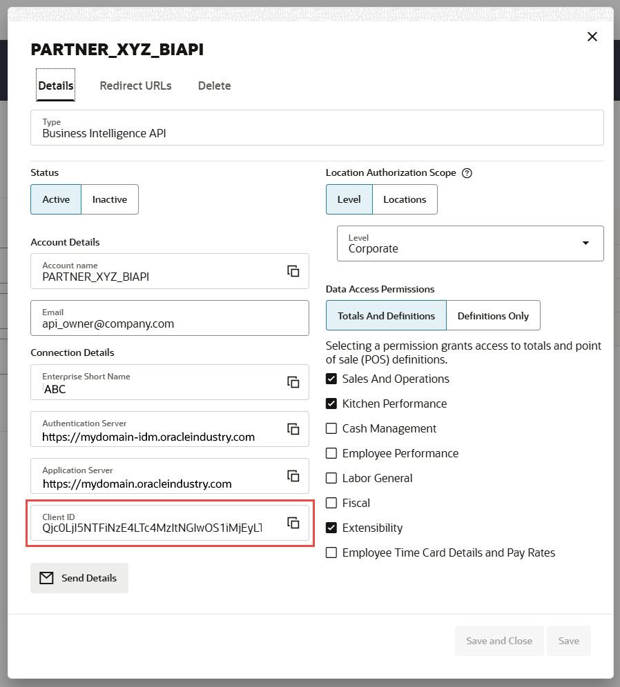 Screenshot of the account page with the Client ID field in a red box Screenshot of the account page with the Client ID field in a red box