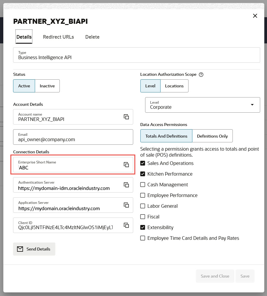 Screenshot of the account page with the Enterprise Shortname field in a red box Screenshot of the account page with the Enterprise Shortname field in a red box