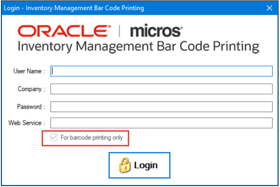 This image shows the log in screen. This image shows the log in screen.