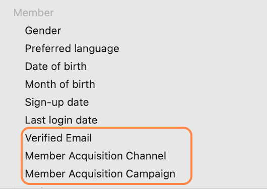 This image shows the segment settings. This image shows the segment settings.