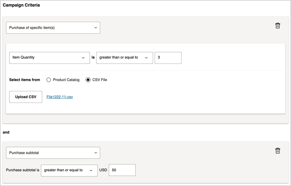 This image shows bonus point campaign criteria. This image shows bonus point campaign criteria.