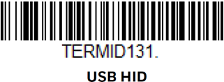 This figure shows the USB HID barcode.