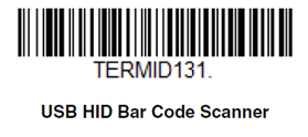 This image shows a bar code for configuring the Oracle MICROS Tablet 700 Series for use with Oracle Retail Xstore applications. This image shows a bar code for configuring the Oracle MICROS Tablet 700 Series for use with Oracle Retail Xstore applications.