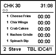 This figure shows a sample image of the chit with remaining cook time layout. This figure shows a sample image of the chit with remaining cook time layout.