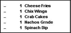 This figure shows a sample image of the standard DOM 13 chit layout. This figure shows a sample image of the standard DOM 13 chit layout.