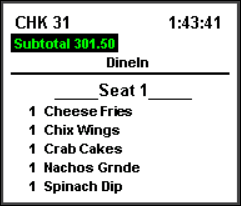 This figure shows a sample image of the DOM 2 with seat number chit layout. This figure shows a sample image of the DOM 2 with seat number chit layout.