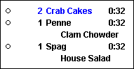 This figure shows a sample image of the standard DOM 3 with Cook Time chit layout. This figure shows a sample image of the standard DOM 3 with Cook Time chit layout.
