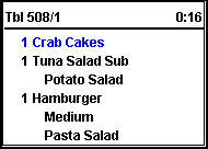 This figure shows a sample image of the chit header with table number layout. This figure shows a sample image of the chit header with table number layout.