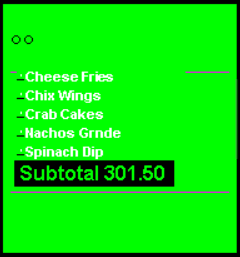 This figure shows a sample image of the SE Standard DOM 4 with order queue number chit layout. This figure shows a sample image of the SE Standard DOM 4 with order queue number chit layout.