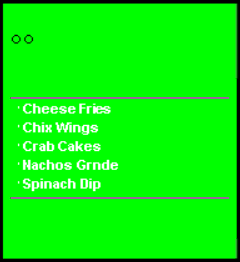 This figure shows a sample image of the SE standard 2 with order type and zone identifier chit layout. This figure shows a sample image of the SE standard 2 with order type and zone identifier chit layout.