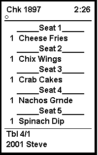 This figure shows a sample image of the chit with seat separator layout. This figure shows a sample image of the chit with seat separator layout.