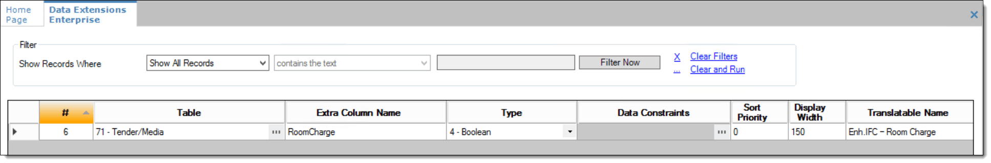 This figure shows the Data Extensions module. This figure shows the Data Extensions module.