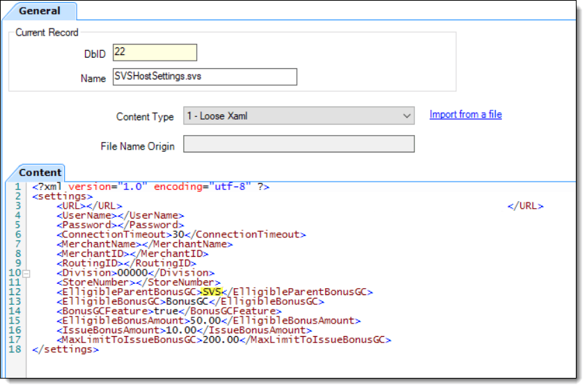 This figure shows the EMC Content module and the SVSHostSettings.svs configuration settings. This figure shows the EMC Content module and the SVSHostSettings.svs configuration settings.