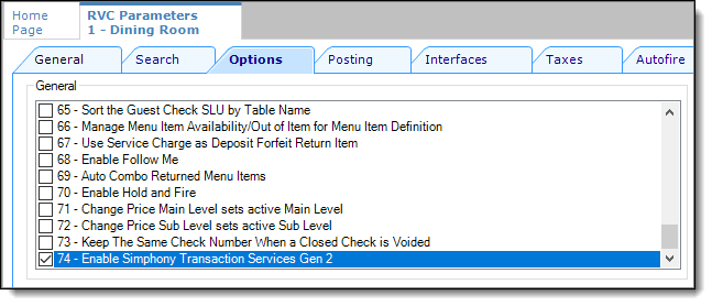 This figure shows the RVC Parameters module, Options tab. This figure shows the RVC Parameters module, Options tab.