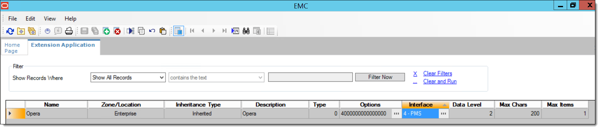 This figure shows the Extension Application module. This figure shows the Extension Application module.