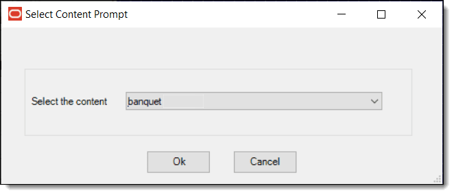 This figure shows the message prompt to select existing content. This figure shows the message prompt to select existing content.