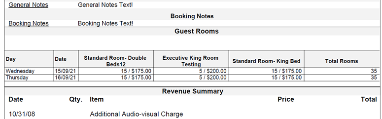 This image shows the Report Out details This image shows the Report Out details