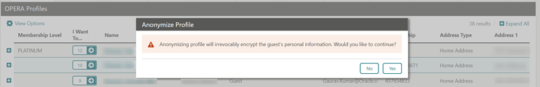 This image shows the updated Anonymize Profile prompt This image shows the updated Anonymize Profile prompt
