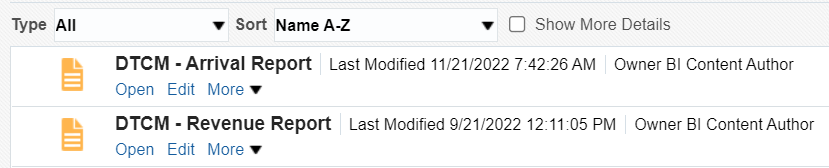 Arrival and Revenue Reports. Arrival and Revenue Reports.