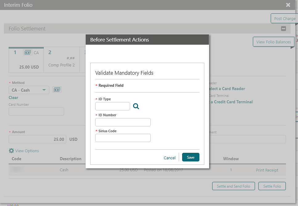 Interim Folio a, Before Settlement Actions. Interim Folio a, Before Settlement Actions.