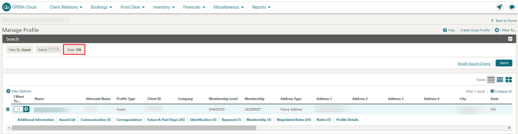 Manage Profile
