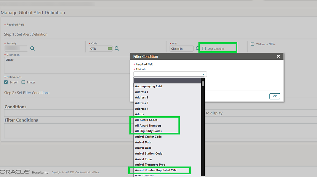 Manage Global Alert Definition.