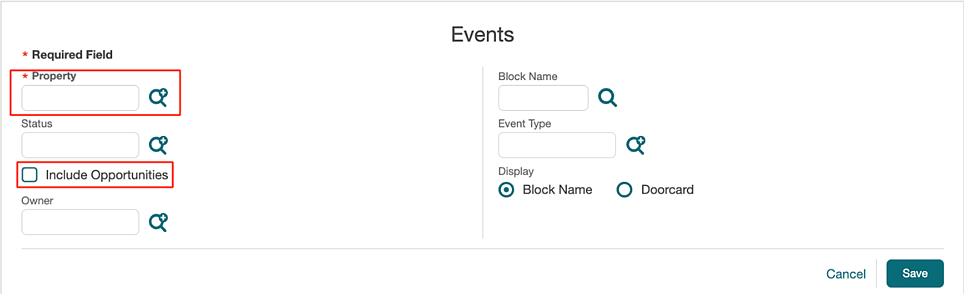Event Opportunities