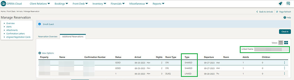 Manage Reservations Manage Reservations