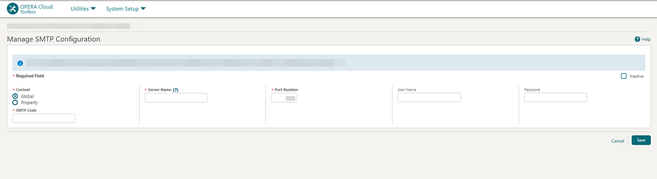 Manage SMTP Configuration Manage SMTP Configuration